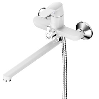 Смеситель для ванны с душем РМС SL123W-006E белый